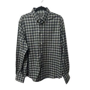 NWT Lauren Ralph Lauren BLACK LABEL Plaid Soft Stretch Regular Fit Button Down